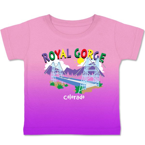 TODDLER TEE WHIMSY ROYAL GORGE-PINK/PURPLE
